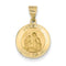 14k Yellow Gold St. Anne Medal Pendant (17X15MM)