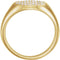 Diamond Pave Ring, 14k Yellow Gold (1/3 Ctw, Color G-H, Clarity I1), Size 6.75