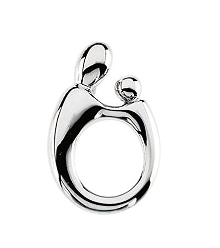 Sterling Silver Small Mother and Child Pendant