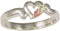 The Men's Jewelry Store (for HER) Heart Bypass Ring, Sterling Silver, 12k Green Gold, 12k Rose Gold Black Hills Gold Motif, Size 11.5