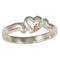 Heart Bypass Ring, Sterling Silver, 12k Green Gold, 12k Rose Gold Black Hills Gold Motif