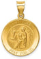 14k Yellow Gold St. Luke Medal Pendant (21x19MM)