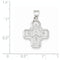 Ave 369 14k White Gold Four Way Medal Pendant(22X18MM)