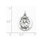 Sterling Silver Antiqued Saint Paul Medal Pendant (20X15MM)