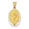 14k Yellow Gold St. Christopher Medal Pendant (22X14MM)