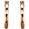 Tube Hoop Earrings, 14k Rose Gold (25mm)