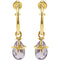 Missoma Amethyst Hoop Earrings, 18K Yellow Vermeil