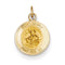 14k Yellow Gold St. George Medal Charm (19X12MM)