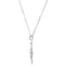 Rhodium Plate Sterling Silver Round Heart 'Mother's Prayer' Necklace, 18"