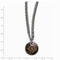 Edward Mirell Black Titanium Copper Color Anodized and Sterling Silver Pendant Necklace, 16"-18"