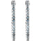 Sky Blue Topaz Inside-Outside Hoop Earrings, 14K White Gold