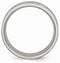 Satin-Brushed Grey Titanium 7mm Design Band, Size 11