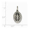 Sterling Silver Antiqued Miraculous Medal (24X12MM)