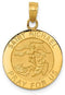 14k Yellow Gold Saint Michael Medal Pendant