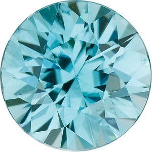 Blue Zircon 7-Stone 3.25mm Ring, Rhodium-Plated 14k White Gold, Size 7.5