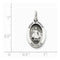 Sterling Silver Antiqued Infant of Prague Medal (25X13MM)