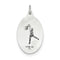 Sterling Silver St. Christopher Basketball Medal (30x15MM)