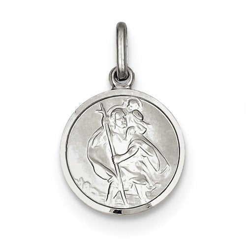 Sterling Silver St. Christopher Medal (22X15MM)