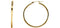 Tube Hoop Earrings, 14k Yellow Gold (34mm)