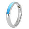 The Men's Jewelry Store (Unisex Jewelry) Charles & Colvard Moissanite, Turquoise 4mm Titanium Comfort-Fit Wedding Band