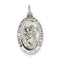 Sterling Silver Saint Christopher Medal Charm Pendant (32X18 MM)