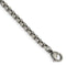 Edward Mirell Sterling Silver Black Titanium Hammered Cross Necklace, 20"