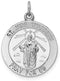 Sterling Silver Saint Jude Thaddeus Medal (26X19MM)