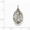 Sterling Silver St. Christopher Medal (27X15 MM)