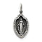 Sterling Silver Antiqued Miraculous Medal (23X14MM)