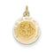 14k Yellow Gold Holy Trinity Medal Charm (17X12MM)