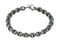 Black Ruthenium Plated Sterling Silver Link Chain Necklace, 20''