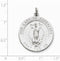 Sterling Silver Our Lady of Guadalupe Medal (31X25MM)