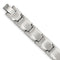 Men's Polished and Brushed Stainless Steel ID Bracelet, 9"