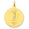 24k Gold-Plated Sterling Silver St. Christopher Golf Medal