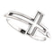 Embossed Cross Sterling Silver Ring