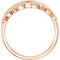 Diamond Woven Ring, 14k Rose Gold (1/5 Ctw, Color G-H, Clarity I1)