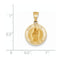 14k Yellow Gold St. Patrick Medal Pendant (17X15MM)