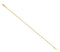 14k Yellow Gold 1mm Solid Box Chain, Extender Safety Chain, 1.25"