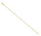 14k Yellow Gold 1mm Solid Box Chain, Extender Safety Chain, 1.25"