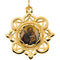 10k Yellow Gold St. Joseph Framed Enamel Pendant (25.75x25.75 MM)