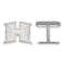 Rhodium-Plated Sterling Silver, The University of Hawai'i, Cuff Links, 9MMX11MM