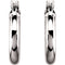 Tube Hoop Earrings, 14k White Gold (13mm)