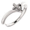 Platinum Petite Cross Ring