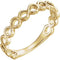 Infinity-Inspired Stackable Ring, 14k Yellow Gold, Size 6