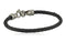 Signature Cable Collection Titanium and Black Memory Cable Bracelet, 8.5" (4MM)