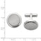 Titanium Satin-Brushed Round Cuff Links,16MM