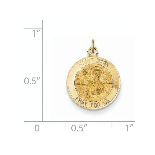 14k Yellow Gold St. Mark Medal Charm (23X15MM)