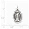 Sterling Silver Antiqued Miraculous Medal (25X13MM)