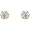 Ave 369 14k Yellow Gold Diamond Stud Earrings ( Color GH, Clarity SI2-SI3)