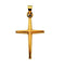 18k Yellow Gold Star Cross Pendant